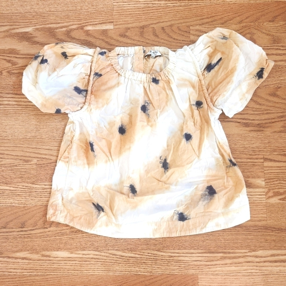 EUC Sea New York Tamara Top in Camel/Tie-Dye, Size S